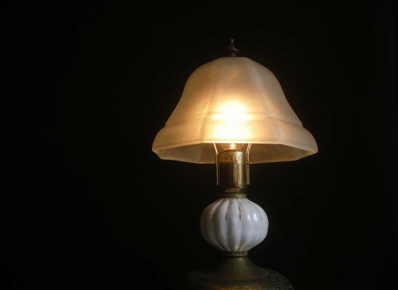 【老时光 OLD-TIME】早期台湾制玻璃桌灯 - 灯具/灯饰 - 其他材质 