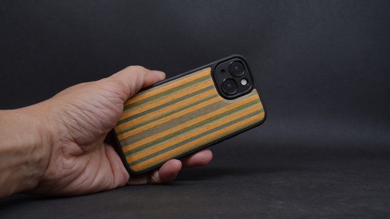 【永续循环】iPhone 13系列 展示品实木防摔壳 意大利彩虹木 - 手机壳/手机套 - 木头 
