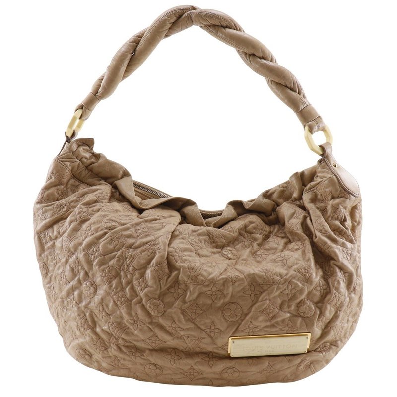 【日本直送】路易威登 LOUIS VUITTON Nimbus GM 肩背包 Monogram Olympe M95423 羊皮 米色【二手】 - 侧背包/斜挎包 - 真皮 咖啡色