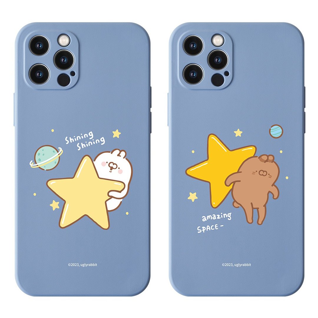 丑白兔灿烂星空系列全包iPhone手机壳 - 手机壳/手机套 - 硅胶 多色