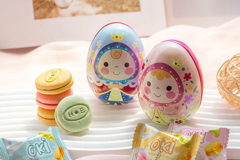 生日分享礼 马卡龙夹心饼2个入彩蛋 2款可选 婚礼小物 - 手工饼干 - 新鲜食材 多色