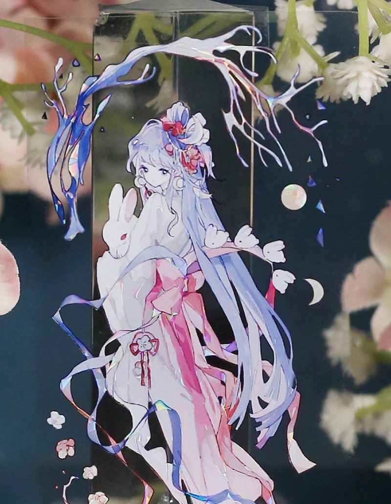 天河落霞 月宮の仙女 じょうが PET 和紙膠帶 貝殼光 10米卷 - 纸胶带 - 其他材质 多色