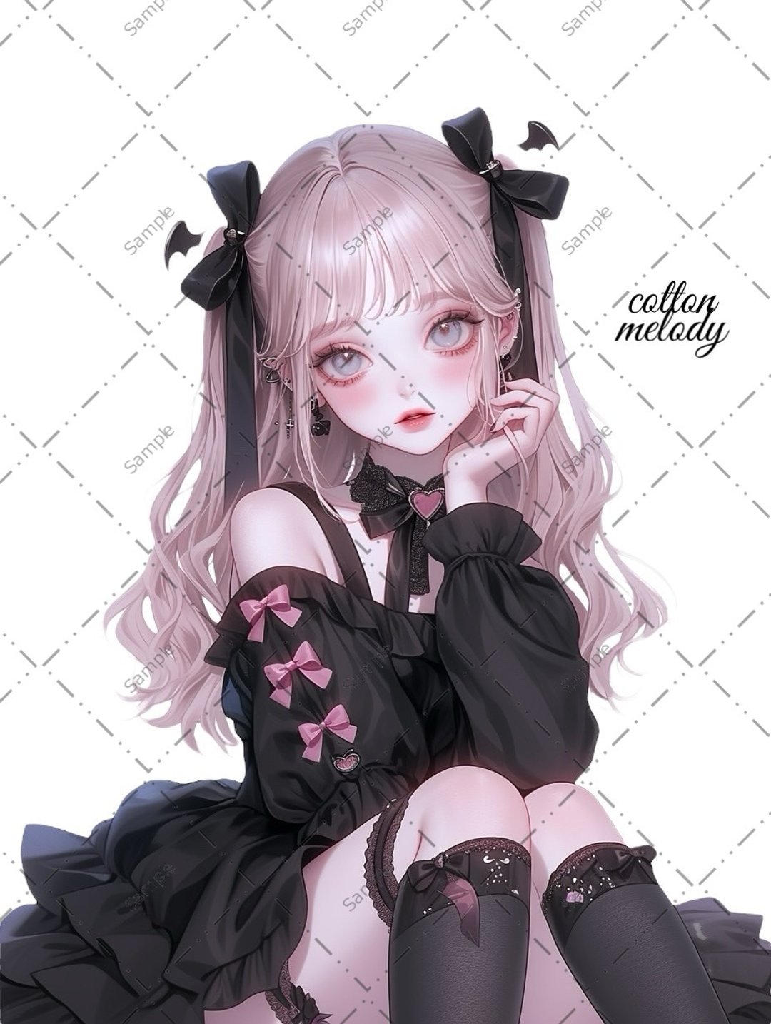original sticker no.1371 人物贴纸 原创贴纸 人物贴纸 女孩贴纸 原创人物贴纸 - 贴纸 - 纸 