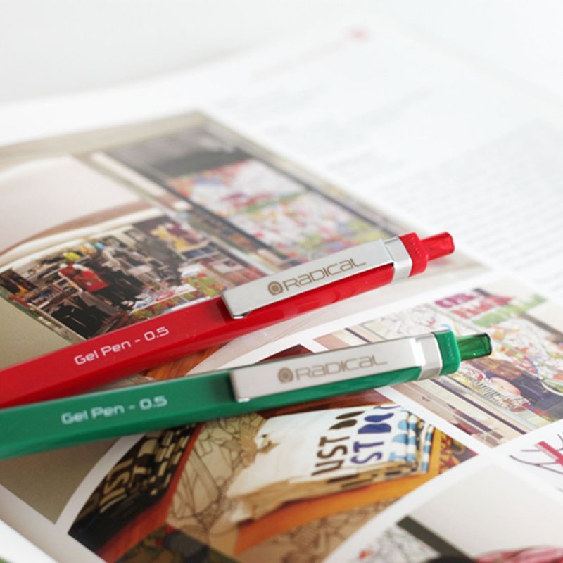 PREMEC 瑞士品牌 RADICAL胶墨笔 红配绿 质感金属笔夹 - 其他书写用品 - 塑料 绿色