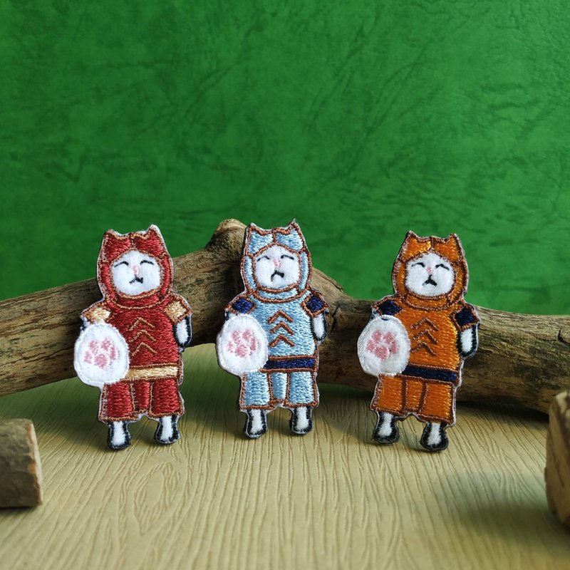 别针-日本 盾兵 6色选择 - 徽章/别针 - 绣线 红色