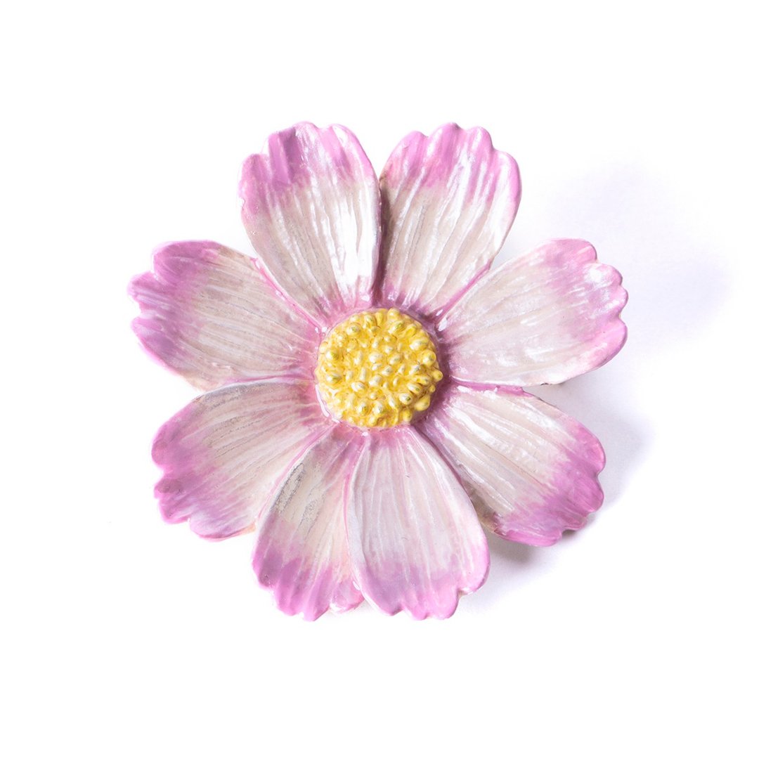 Pale-red Cosmos - 胸针 - 其他金属 粉红色