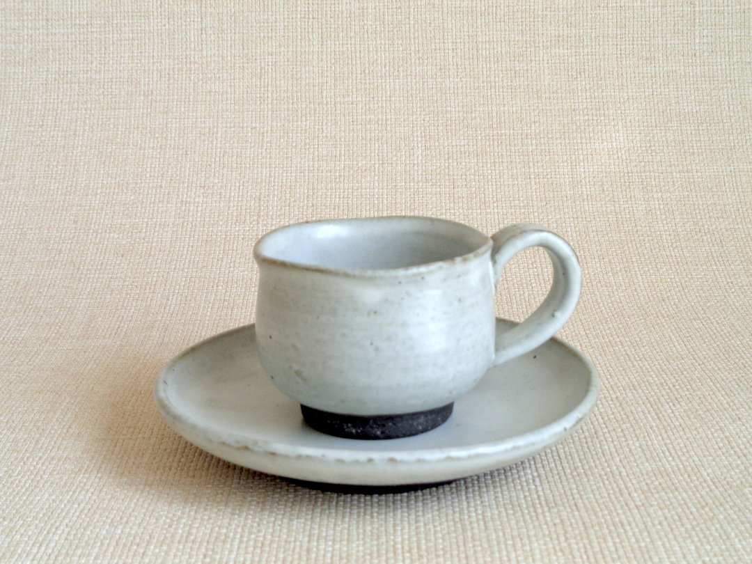杯盘组 a - 咖啡杯/马克杯 - 陶 白色