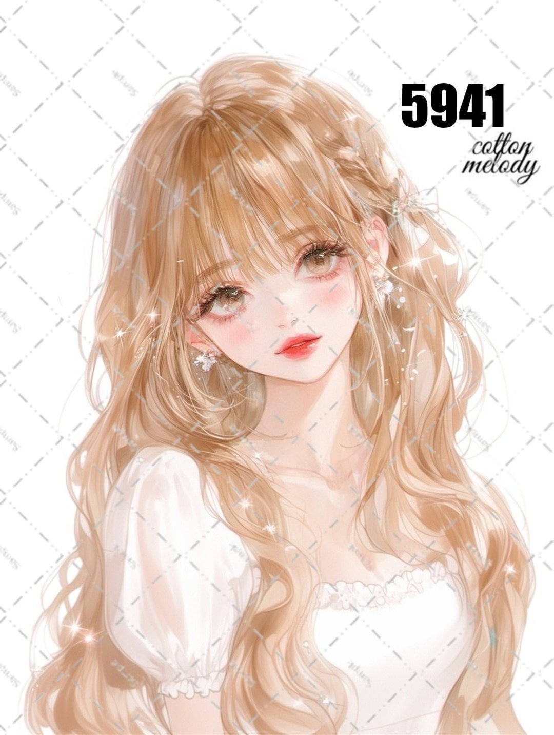 原创贴纸 no.5941 人物贴纸 原创贴纸 人物贴纸 女孩贴纸 原创人物贴纸 - 贴纸 - 纸 