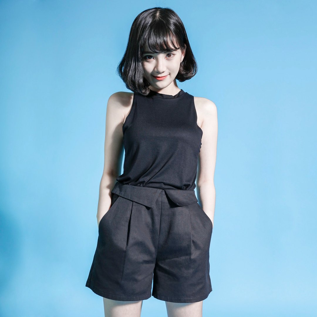 SU:MI said Reflexed 麦哲伦反折造型短裤_6SF306_黑 - 女装长裤 - 棉 黑色