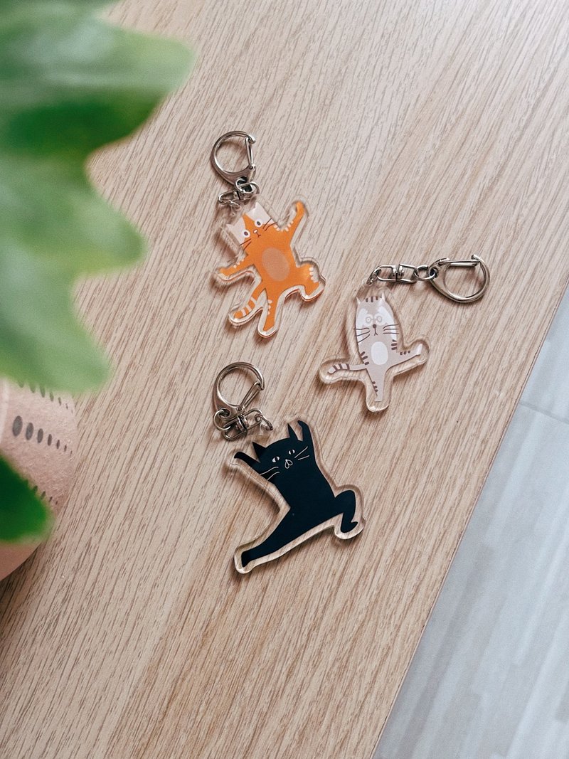 【预购】品牌猫咪压克力吊饰 3 入组 - 吊饰 - 压克力 