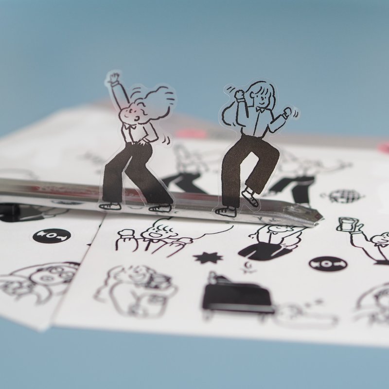 周末愉快！贴纸 - 贴纸 - 防水材质 黑色