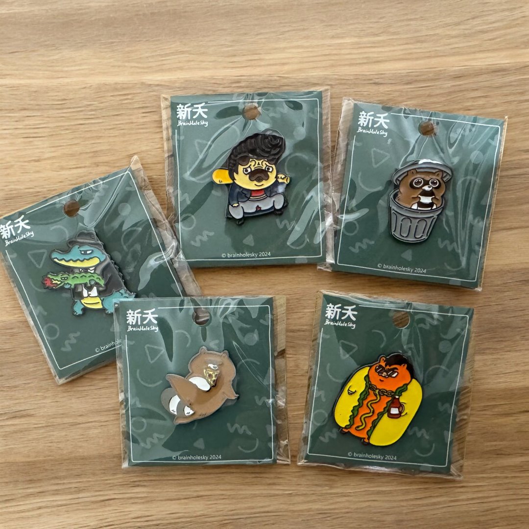坏坏系列金属徽章 - 吊饰 - 其他金属 