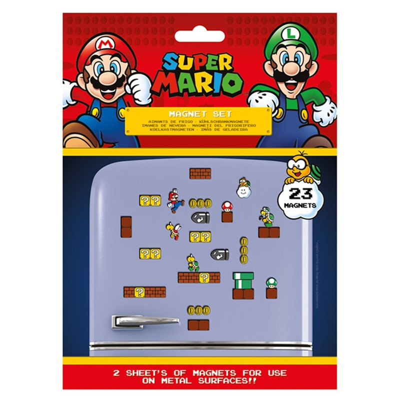 【任天堂】玛利欧 趣味关卡磁铁组 Super Mario - 冰箱贴/磁贴 - 其他材质 多色