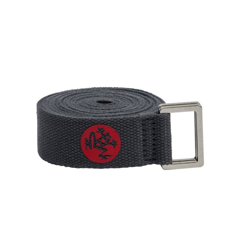 【Manduka】Yoga Straps Unfold 8 foot细版棉质瑜珈绳 - Thunder - 运动配件 - 棉 灰色