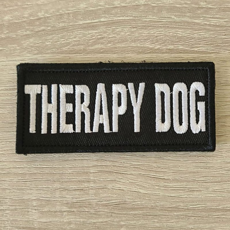 战术徽章(Therapy Dog款) - 衣/帽 - 绣线 黑色