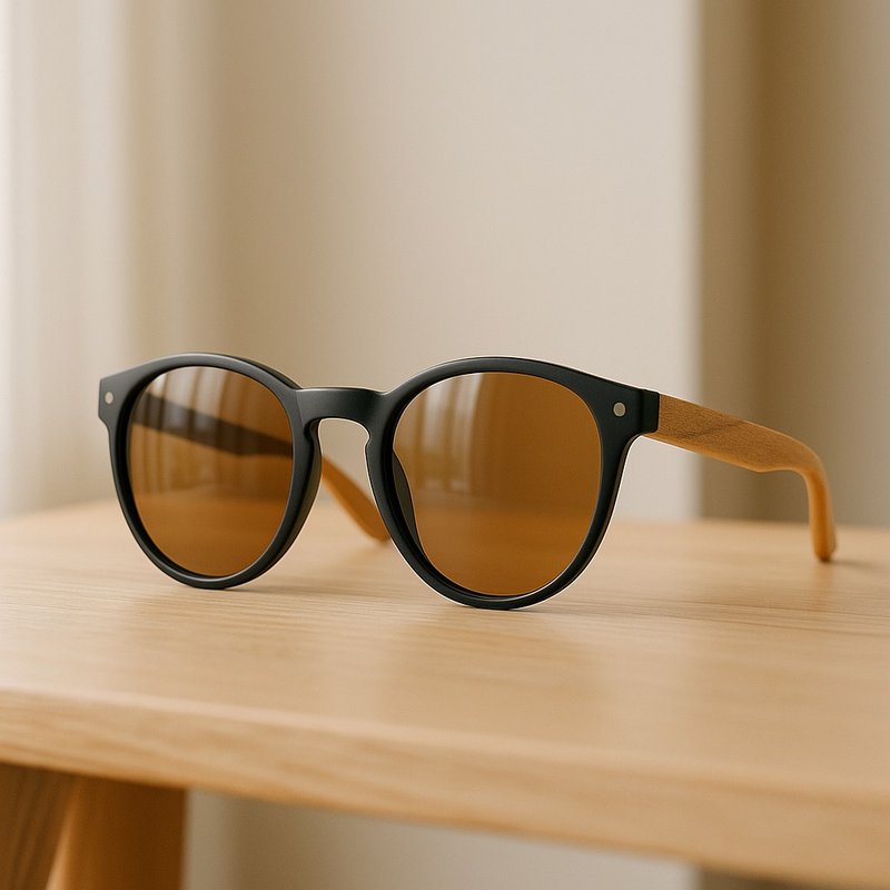 ASLLY Earth 环保木质极简偏光太阳眼镜 抗 UV400 - 眼镜/眼镜框 - 木头 咖啡色