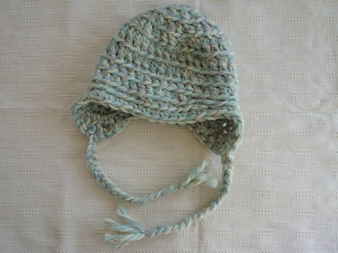 Knit cap with earmuffs, Uruguay wool - 女装针织衫/毛衣 - 其他材质 