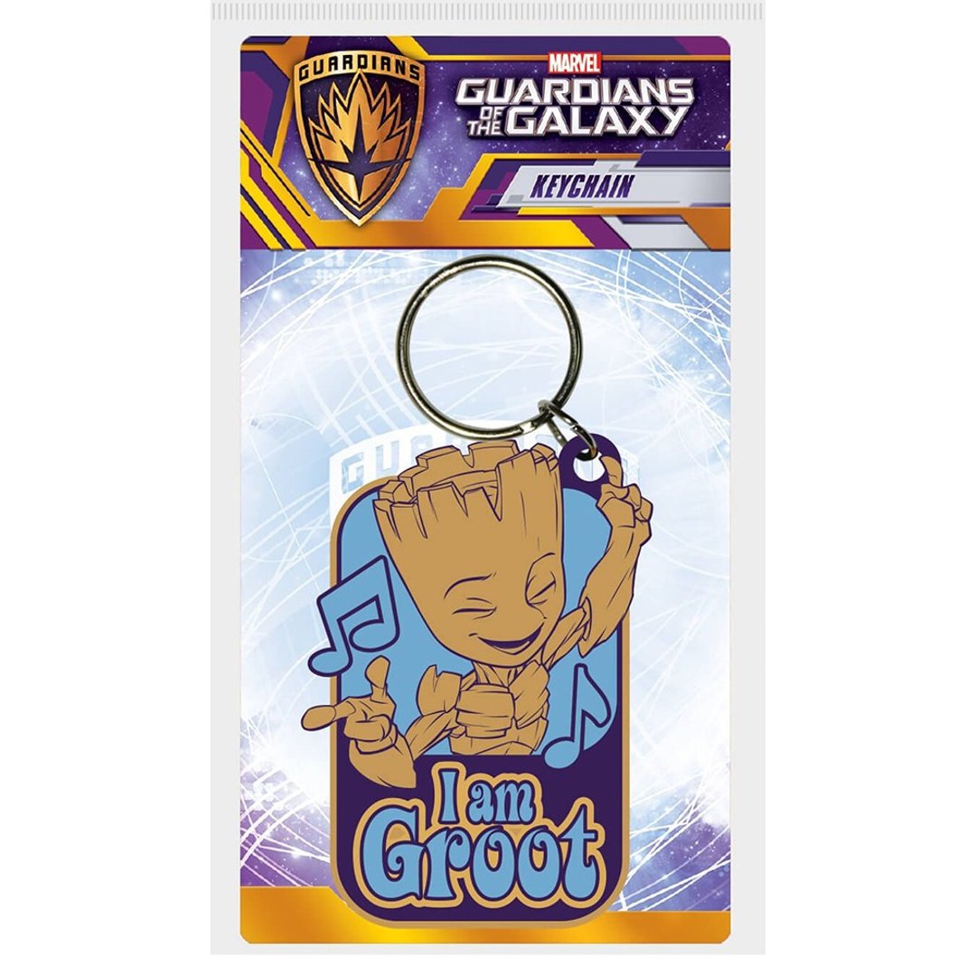 【漫威】星际异攻队可爱格鲁特跳舞钥匙圈/MARVEL/Groot - 吊饰 - 橡胶 多色