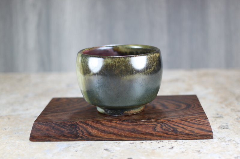 【沐春生活】天然落灰 柴烧茶碗 名家叶敏祥手作 280ml - 茶具/茶杯 - 瓷 