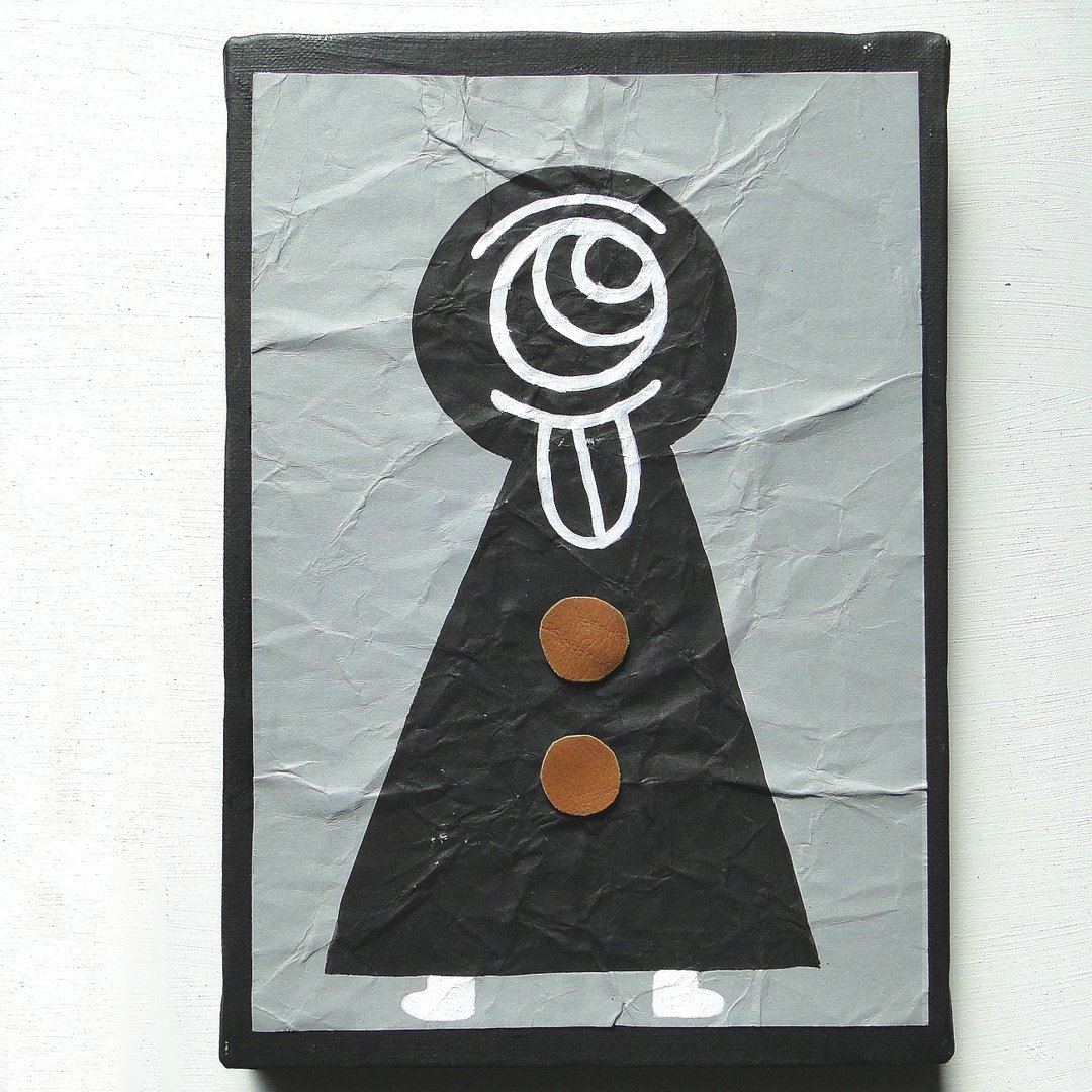 Damage Series Original Canvas No6 - 海报/装饰画/版画 - 纸 灰色