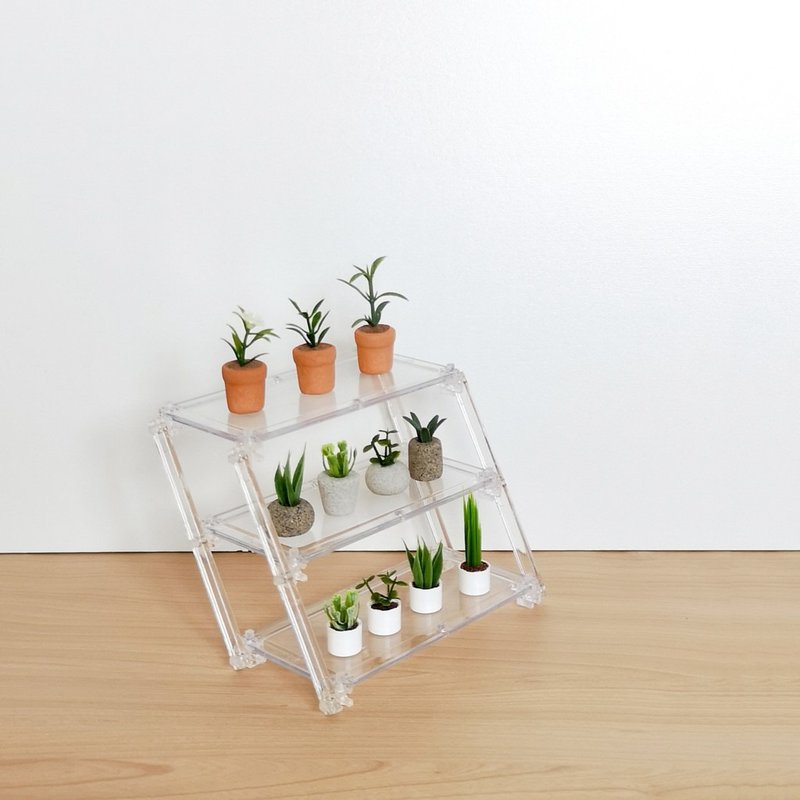 展示盒层架组 - 零件/散装材料/工具 - 塑料 透明