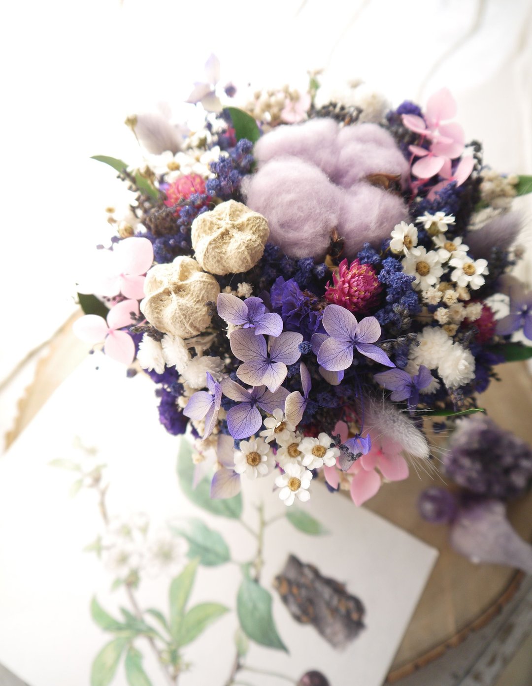浪漫精灵 I .婚礼浪漫紫色系.生日.干燥花.索拉花.永生花.不凋花 - 干燥花/捧花 - 植物．花 紫色