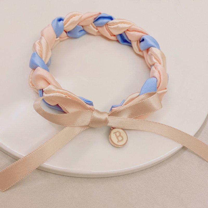 Dear Baby.  宠物颈圈 定制化 - 项圈/牵绳 - 丝．绢 粉红色