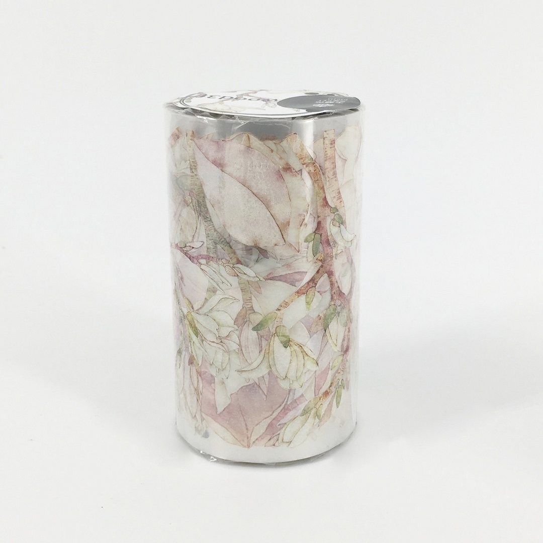 玉兰花 Magnolia / 纸胶带 Masking Tape - 纸胶带 - 塑料 白色