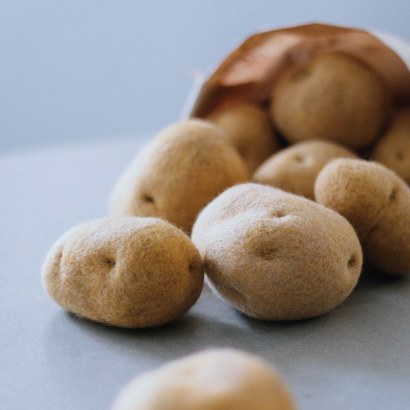 浮森号限定【羊毛毡 针毡】疗愈之森—马铃薯 - 编织/羊毛毡/布艺 - 羊毛 