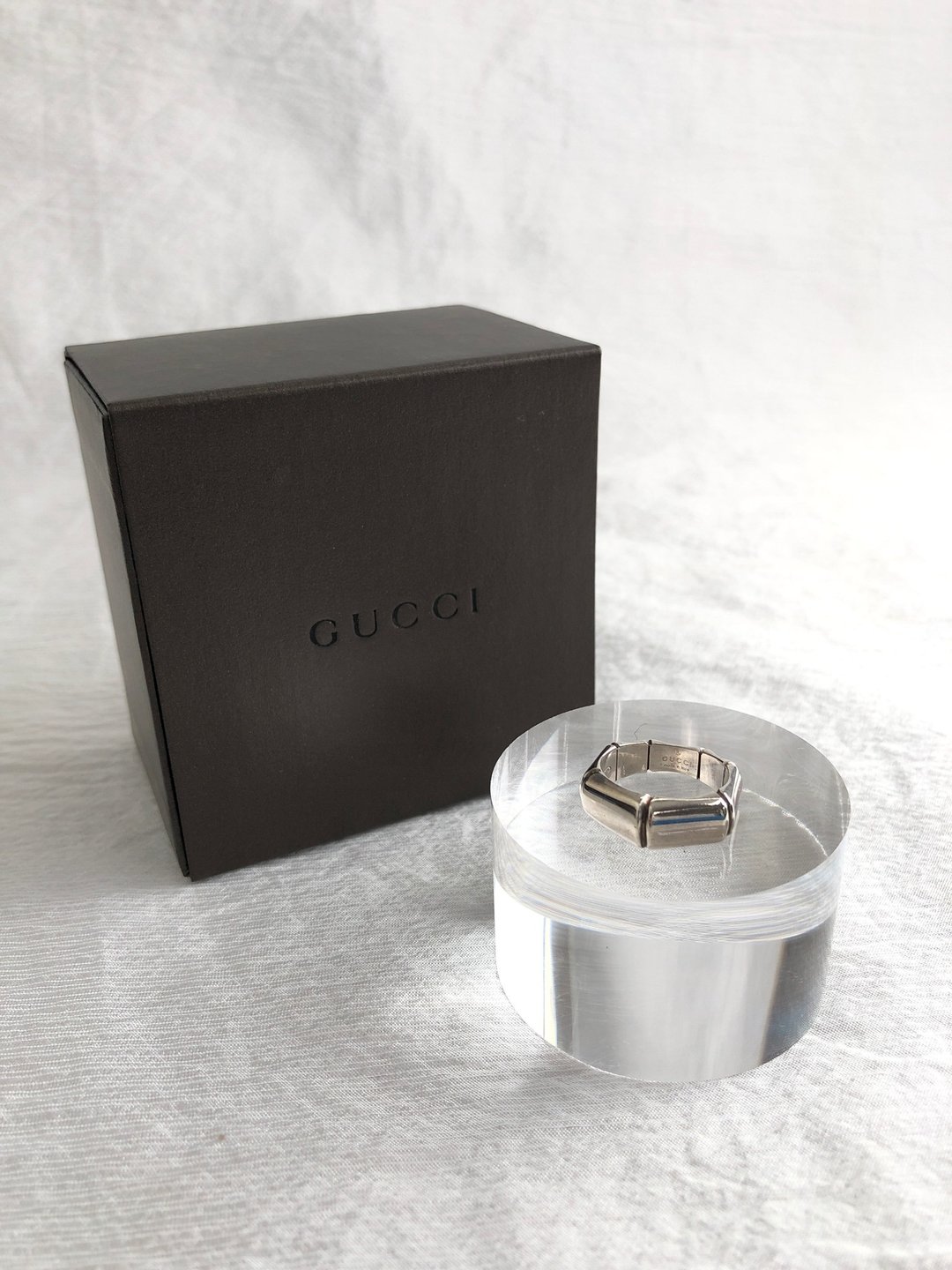 【日本直送 名牌古着包】GUCCI 古驰 戒指 925SILVER 复古 老品 tsaeu6 - 戒指 - 纯银 银色