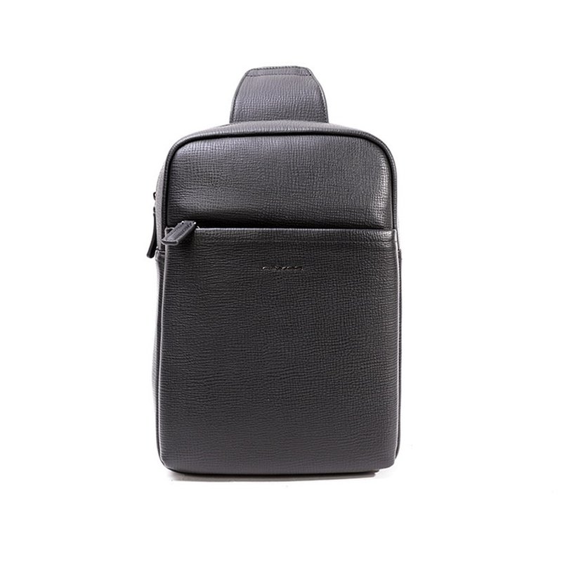 CUMAR 真皮/包包/ RHOMBUS 大 胸包 / RHOMBUS L CHEST BAG - 侧背包/斜挎包 - 真皮 黑色