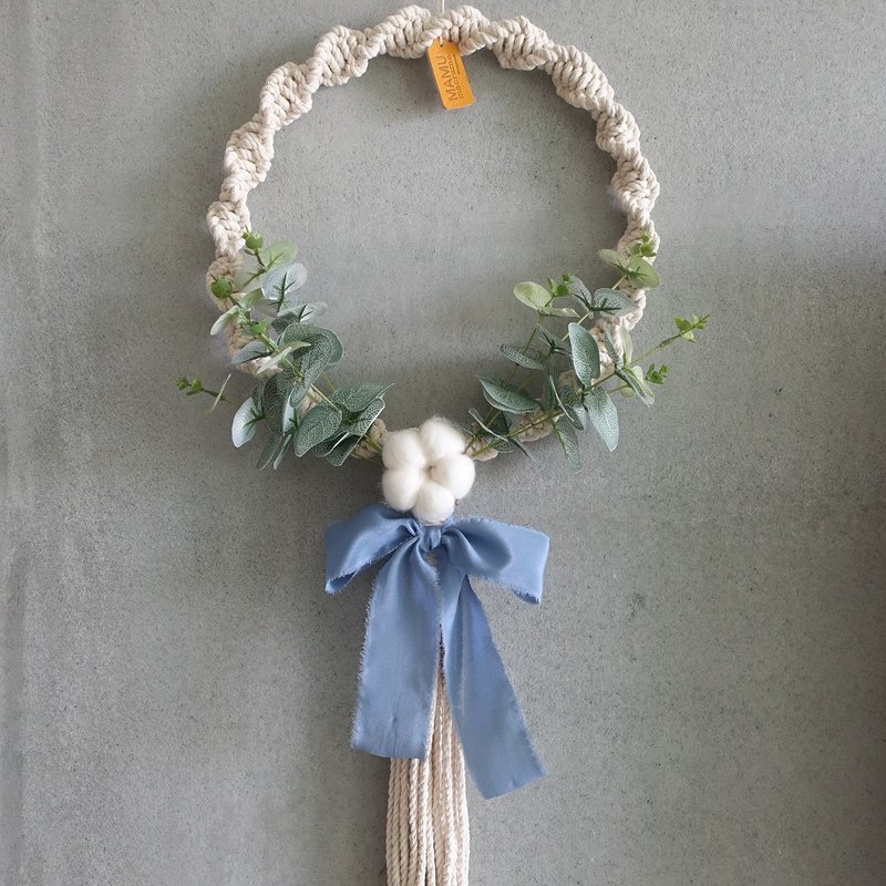 macrame  韩系花草编织挂饰  雾蓝/婴儿粉/湖水绿/裸粉 - 摆饰 - 棉．麻 