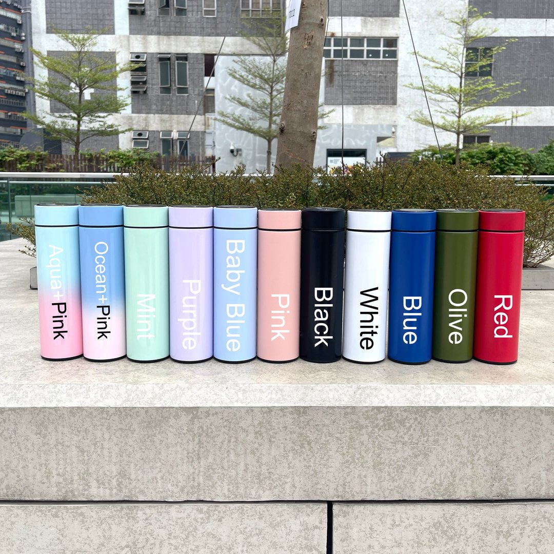 【定制化】500ml 智能保温瓶订制(11色) - 咖啡壶/周边 - 不锈钢 银色