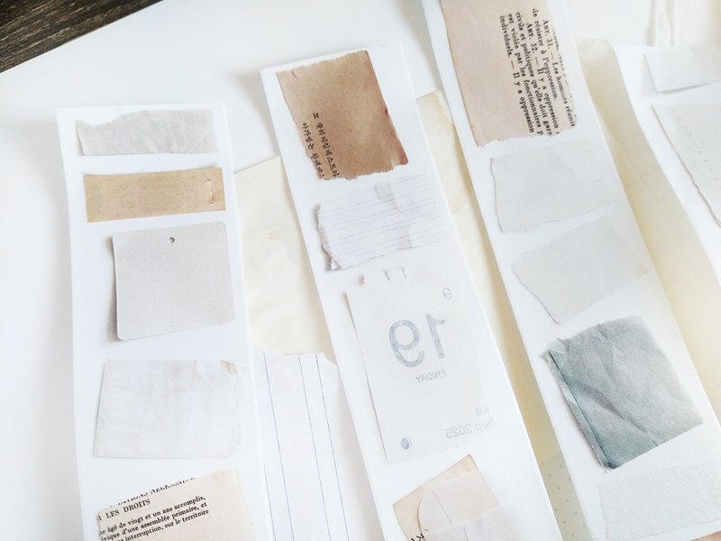 拾零 模造纸胶带 5M - 纸胶带 - 纸 白色