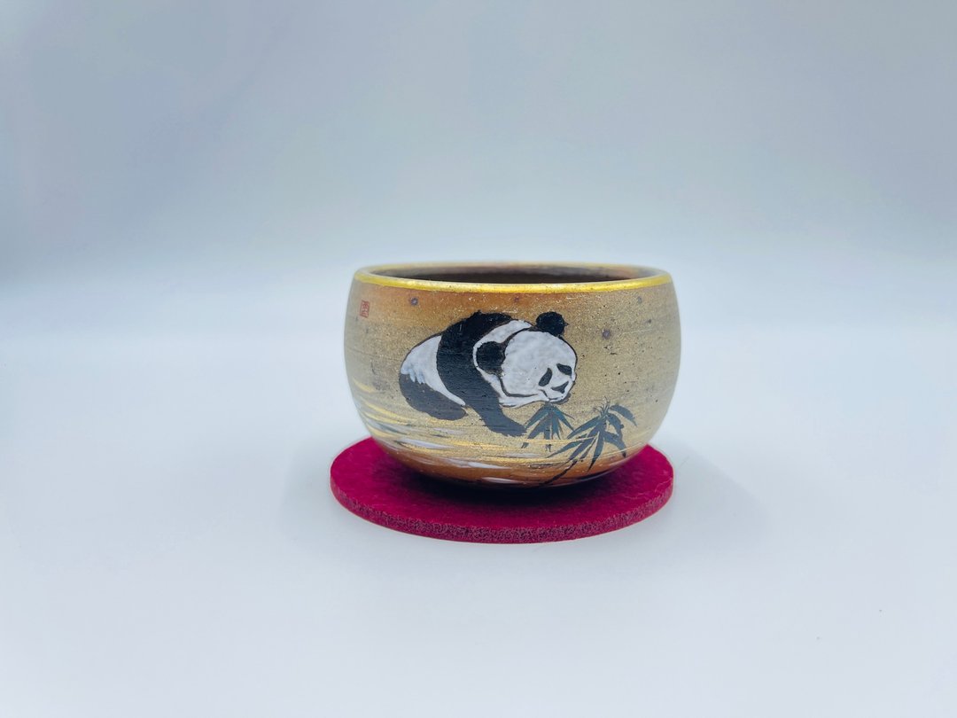 小熊猫主人杯 - 茶具/茶杯 - 陶 白色