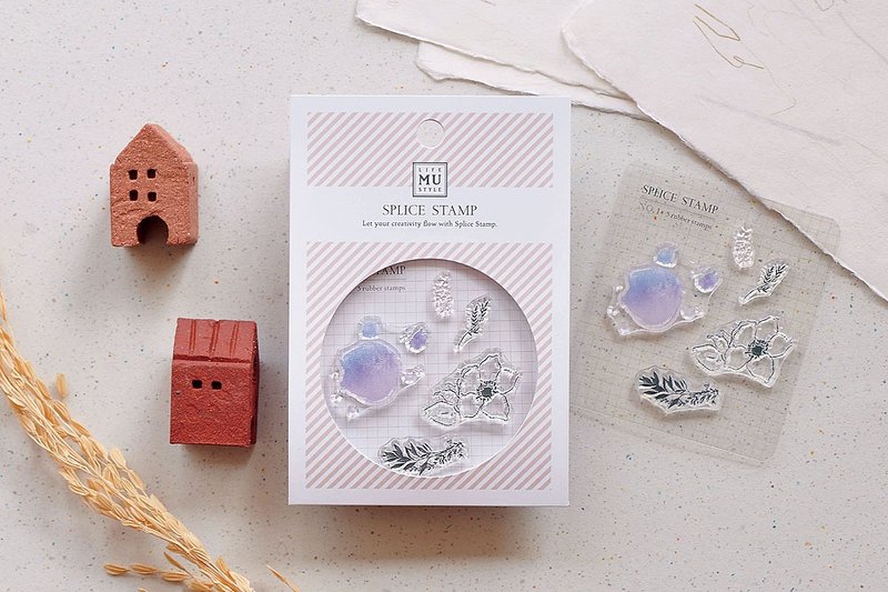 【拼贴印章】no.01-花未眠 | 水晶印章、透明印章、花草印章 - 印章/印台 - 硅胶 透明