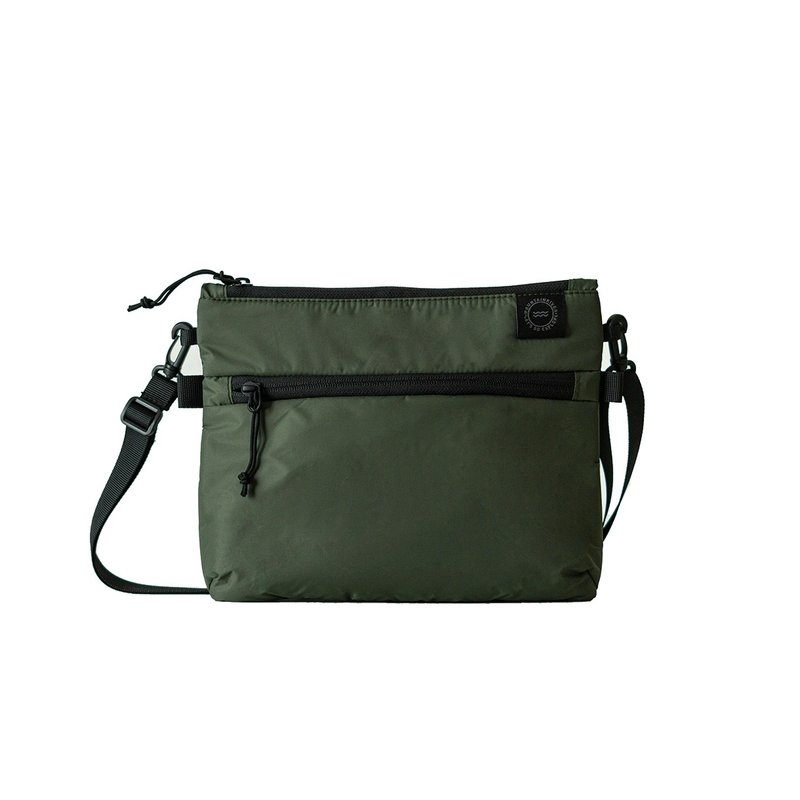 Mountain sacoche 2.0 Olive green water repellent shoulder bag - 其他 - 尼龙 绿色