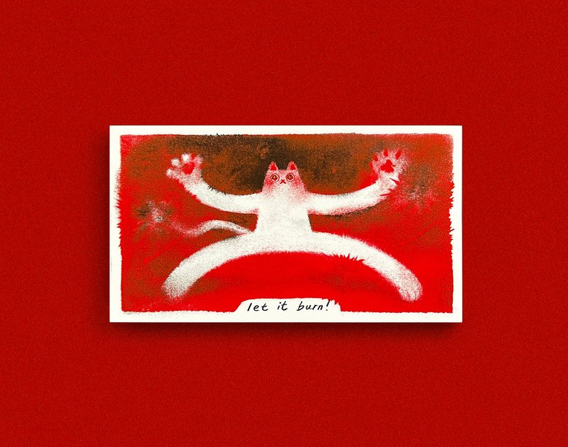 Let it burn 明信片 - 卡片/明信片 - 纸 红色
