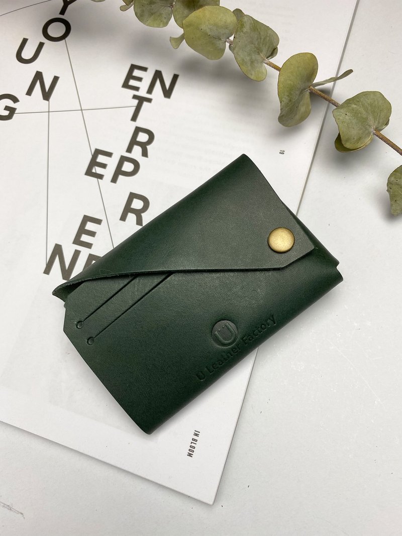 【免费刻名】设计款名片包 l 卡片零钱包 l 名片套 l 名片夹 l - 名片夹/名片盒 - 真皮 红色