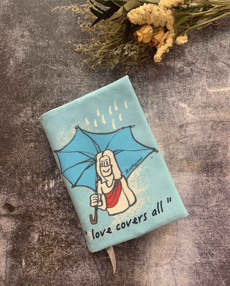 爱遮盖一切 Love covers all 圣经书套 笔记本套 手绘插画 书套 - 书衣/书套 - 其他人造纤维 