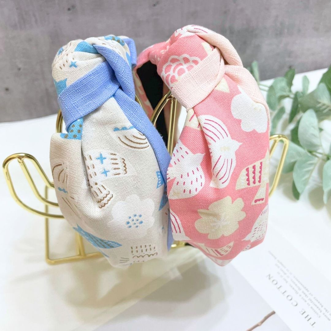 纯手工高弹力发箍 日本童趣小飞鸟扭结发箍高弹力发箍 - 发饰 - 棉 多色