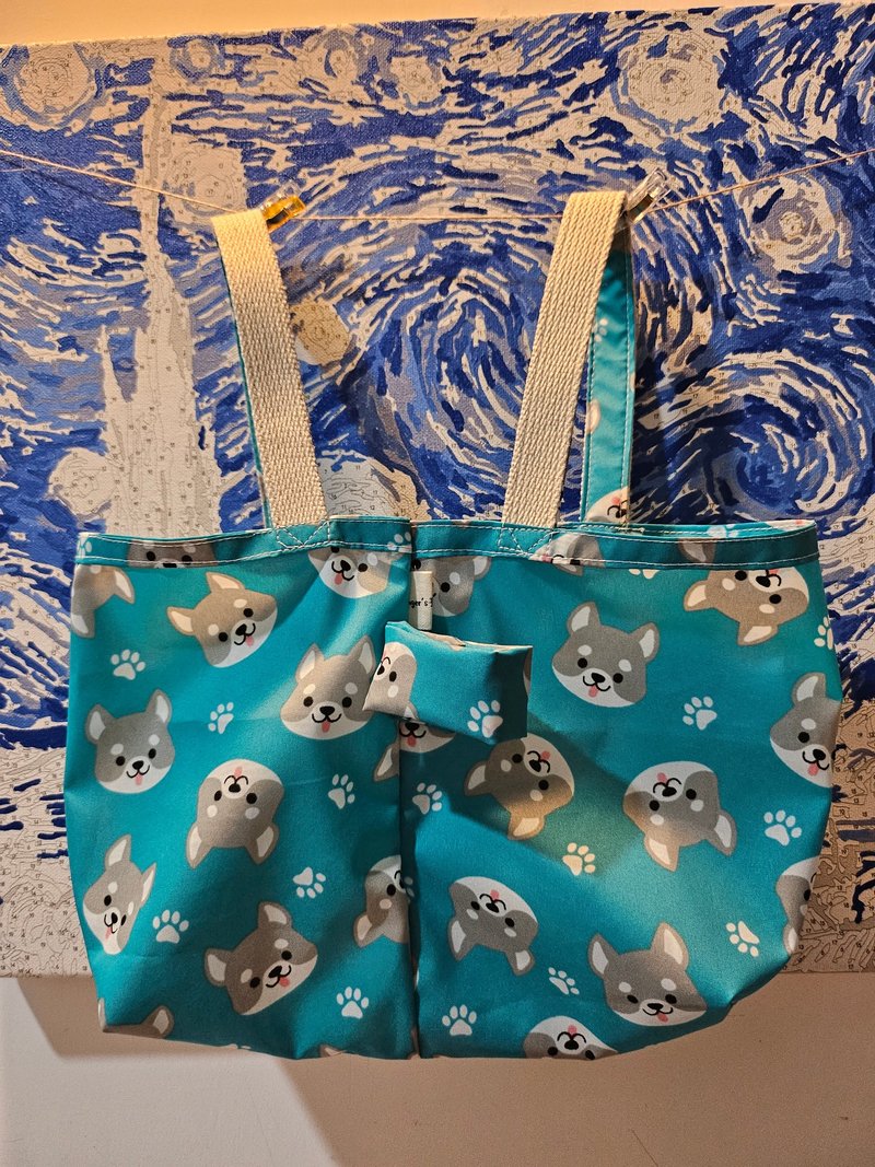 **可爱柴犬**翻转饮料袋 - 其他 - 防水材质 绿色