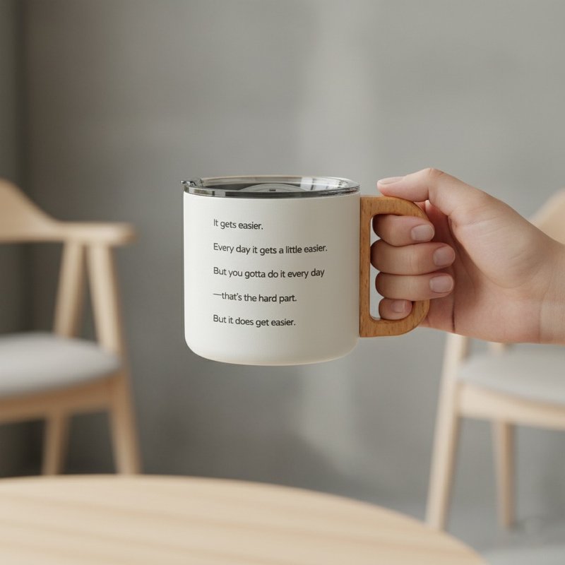 【订制礼物】定制化双层保温杯|原木手把|保温保冰|杯身定制服务 - 保温瓶/保温杯 - 其他金属 多色