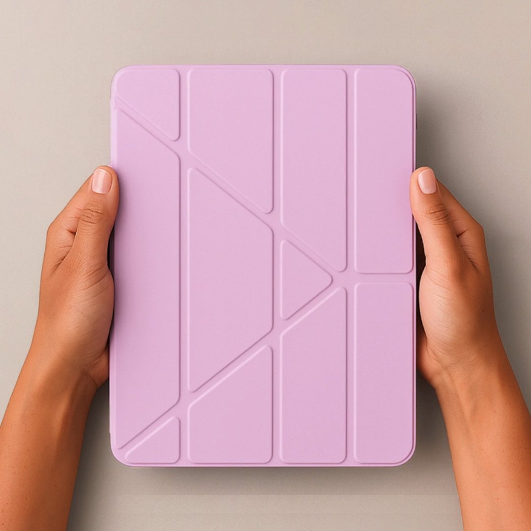 Pipetto iPad A16 (11寸)/10代 (10.9寸)Origami紫色多功能保护套 - 平板/电脑保护壳 - 塑料 紫色