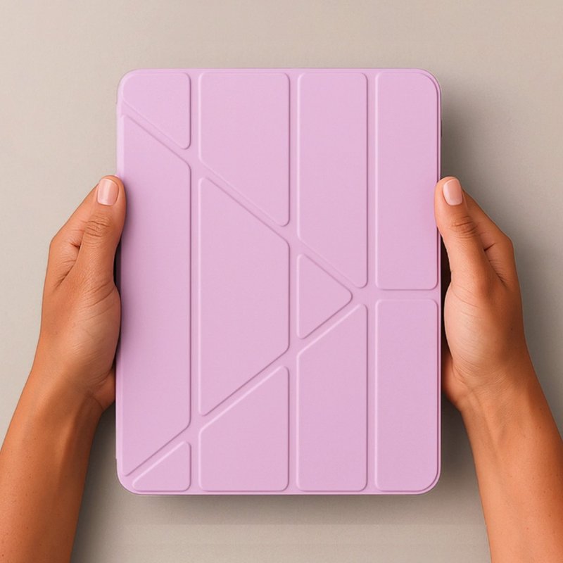 Pipetto iPad A16 (11寸)/10代 (10.9寸)Origami紫色多功能保护套 - 平板/电脑保护壳 - 塑料 紫色