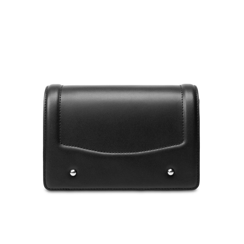 Samuel Ashley x 樱桃小丸子联乘皮革皮革斜背包 - 黑色 野口同学 - 侧背包/斜挎包 - 真皮 黑色