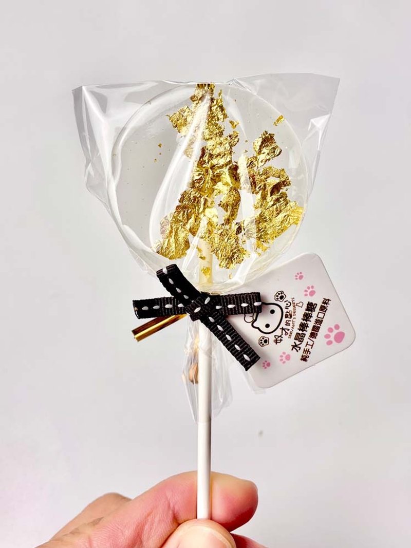 水晶棒棒糖 金箔  生日  婚礼小物 - 零食/点心 - 新鲜食材 金色