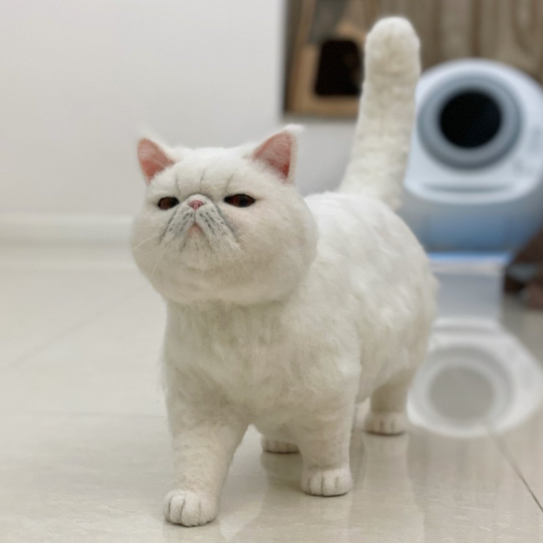 1:1 羊毛毡公仔订制 宠物 猫 狗 - 摆饰 - 羊毛 