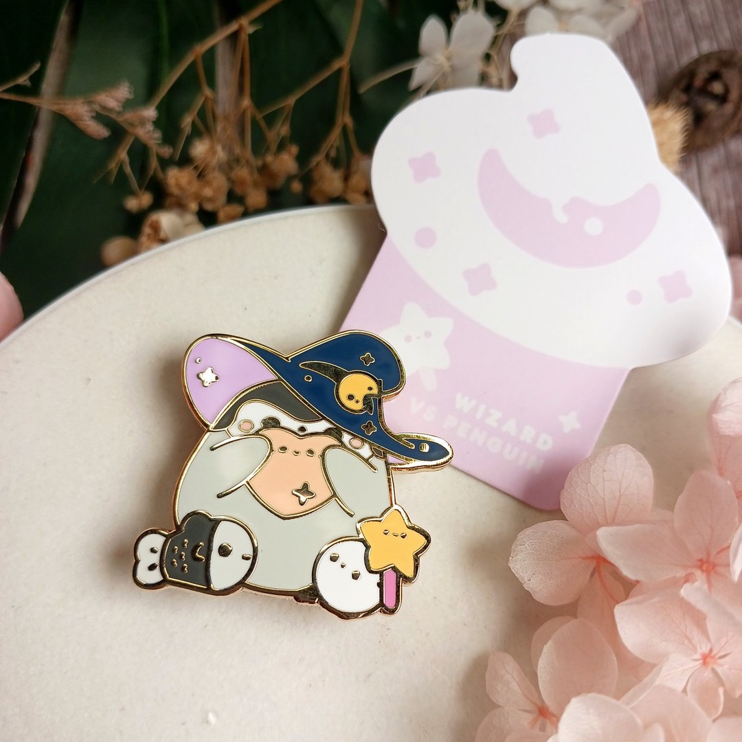 灰巫师企鹅系列 襟针 - 胸针 - 其他金属 