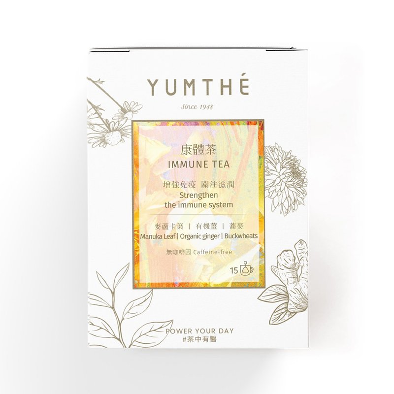 麦卢卡康体茶 – 增强免疫力 - 无咖啡因 有机 花茶 养生茶 茶包 - 茶 - 其他材质 白色